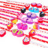 Konsait 2 Dozen (24) Valentine Pencils Assortment with Giant Eraser Topper Decorated with Love Hearts, Candies, Stars