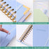 Spiral Notebook - 5 Subject College Ruled with Dividers, 250 Page Leather Notebook Journal for Work & School, B5