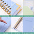 Spiral Notebook, 5 Subject College Ruled Notebook with Dividers, 250 Pages Leather Journal (B5 Purple)