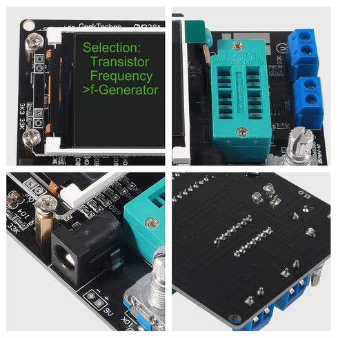 ACEIRMC Transistor Tester, Multifunctional LCD GM328A Diode Capacitance ESR Voltage Frequency Meter