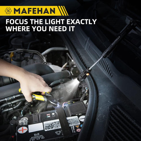Father's Day Gifts for Dad, MAFEHAN Magnetic Pickup Tool, Telescoping Magnetic 3 LED Flashlight, Gifts for Men
