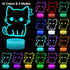 Glowix 16 Dimmable Cat Night Light, Cute Night Light, Color Change Decor Lamp, Touch & Remote Control Sleep Light, Kids