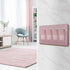 ENERLITES Elite Series Screwless Decorator Wall Plate, Child Safe Outlet Cover, 4-Gang, Brushed Rose Gold, SI8834-BRG