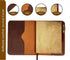 TheAntiq Leather Journal Cover, XL Journal Cover, 7.5in x 9.75in, Genuine Handmade Leather Case for Planners