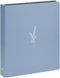 Durable 3 Ring Binder, 1 Inch Round Rings, Wheat Blue Linen Cover, Holds 8.5 x 14 inch Paper