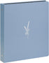 Durable 3 Ring Binder, 1 Inch Round Rings, Wheat Blue Linen Cover, Holds 8.5 x 14 inch Paper