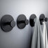 Multifunctional Towel Hooks for Bathroom Wall, Extra Sticky Stainless, Holds up to 12LB, Matt Black Heavy Duty