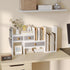 X-cosrack Wood Expandable Desktop Bookshelf, Adjustable Storage Organizer with Drawers for Office Supplies, Makeup,