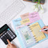 SynHHergyx 48 6 A6 Sheets Money Saving Challenge Binder Trackers, Ring Binder Savings Challenge, Reusable Budget
