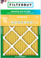 Filterbuy 16x18x1 Air Filter MERV 11 Allergen Defense (1-Pack), Pleated HVAC AC Furnace Replacement (Actual Size: 15.50