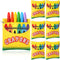 MotiMind 6 Pcs Crayon Storage Bags with Zipper for Classroom Crayon Organizer Dispenser