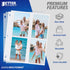 Better Office Products Photo Album Refill Sheets, 3.5 x 5 Inch, Heavyweight, Diamond Clear 3 Ring Photo Binder Page