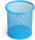 Tamaki Wire Mesh Pen Holder Cup for Desk, Blue Pencil Organizer for Office