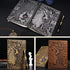 DND Dragon Notebook, 3D Embossed Leather Journal, A5 Vintage Travel Journal with Pen & Sleeve, D&D Handmade Diary