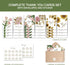 XISHIUYIS 24 Pack 6 Set, (3.5x5in) Thank You Cards with Envelopes - Floral Designs Thank You Notes with Envelopes Small