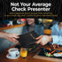 5.5" 10" 20 Pack, Gold Lion Gear Restaurant Check Presenters - Guest Check Card Holder with Gold Thank You Imprint - x