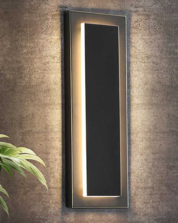 tewei 1 Pack LED Outdoor Wall Lights, 15.7'' Modern Outdoor Indoor Wall