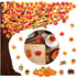 Zonon 128 Pcs Fall Classroom Tree Bulletin Board Set, Woodland Whimsy Autumn Trees and Scarecrow Cutouts