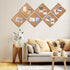 Ctosree 24 Pack Cork Board Tiles 12 x 12 Thick Self Adhesive Bulletin Board for Office School Home Decoration