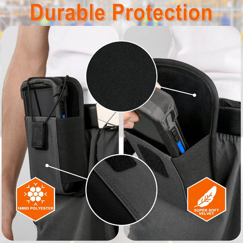 Homakover TC75x, TC75, TC70x, TC70, TC72, TC77, M60, MC65, MC67 Large Scanner Holster, Rugged Vertical Carrying Case