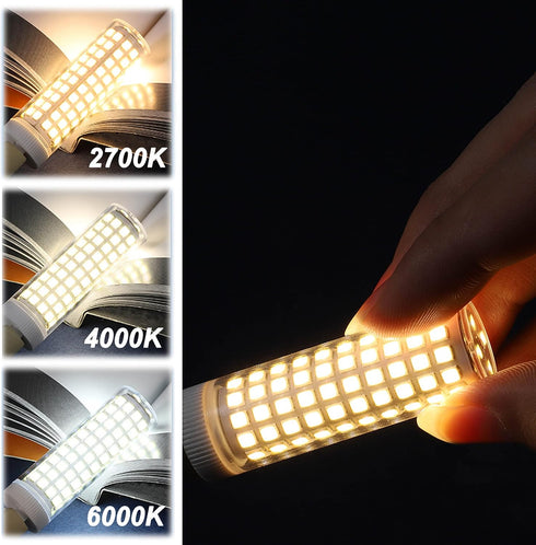 ALIDE E12 100 Watt Equivalent LED Candelabra Bulbs, 2700K Warm White, 1200LM T6 E12 10W, Non-Dimmable, 5 Pack for