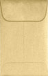 LUXPaper #1 Coin Envelopes | 50 Qty | 2 1/4" x 3 1/2" | Blonde Metallic | 80lb. Text