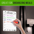 Magnetic Meal Planner for Fridge, 8.5x12 in Dry Erase Weekly Menu Board for Kitchen