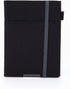 KOKUYO Systemic Cover Notebook, A5, B 6mm Ruled, 28 Lines, 50 Sheets, Twin Ring Edge, Black
