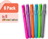 Mr. Pen Retractable Mechanical Eraser Pen, Pack of 6, Vibrant Colors for Pencils and Artists