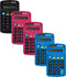 Better Office Products Pocket Size Mini Calculators, 5 Pack, Handheld Angled 8-Digit Display, Standard Function,