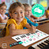 SCRIBBLEDO Keyboard Practice Dry Erase Sheets - 11”x14” Music Staff Whiteboard Sheets, Pack of 10 for Music Teacher