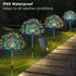 4 Pack 480 8 Solar Garden Lights Outdoor Waterproof, Total LED Solar Starburst Sparkler Lights Decorative with Lighting