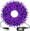 kemooie 300 LED Purple Christmas Lights, 99FT Connectable 8 Lighting Modes Plug