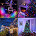 Taoushuleng 2 Pack 200 40Ft 8 Solar Multicolor String Lights Outdoor, Total LED Each with Lighting Modes for Yard