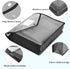Epakh 10 Pcs Plastic File Folders Envelope, A4 Size Expanding Wallet Organizer with Snap Closure, Waterproof