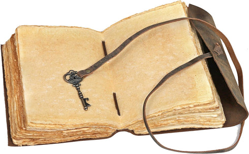 cuero C Compass Vintage Leather Journal, Antique Handmade Leather Bound Journal with Deckle Edge Paper, Great Gift