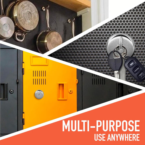 Heavy Duty Magnet Hooks - 4-Pack, Powerful Magnetic Hooks for Fridge, Tools, Kitchen, Workshop, Garage, Bathroom
