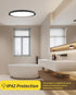 Bright Future Lighting 1Pack 16 Inch Dimmable Panel,32W 3840LM,2700K-6000K Remote Control LED Flush Mount Ceiling Light