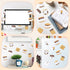 CJiangpo 30Pcs Marshmallow Sticky Notes, Cute Cartoon Notepad, 600 Sheets for Classroom Rewards Party Favors