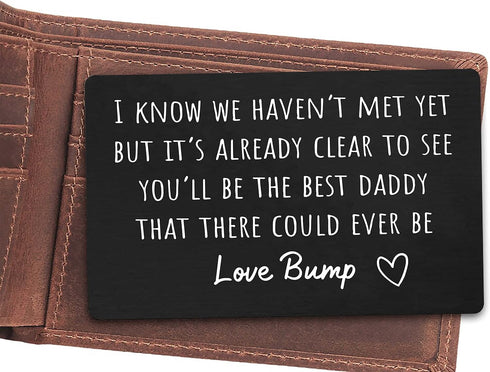 FYSIA Sentimental Pregnancy Announcement Gift for Dad from Baby Bump-Daddy to Be Gift-Fathers Day Christmas Birthday