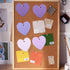 MSHUNKEJI 150 3x3 Pcs Purple Note Cards Heart Index Cards Blank Index Cards Colors Study Cards Business Cards Blank