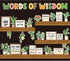 YUUIKLLE Plant Bookshelf Bulletin Board Set Motivational Flower Reading Bulletin Board Back to