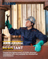 LANON 3 Pairs Nitrile Chemical Resistant Gloves, Reusable Heavy-Duty Rubber Gloves for Acid and Oil Protection