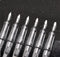 Lanxivi Yongsheng Calligraphy Fountain Pen Set, Transparent Clear with 6 Assorted Tip Sizes for Art and Writing