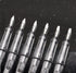 Lanxivi Yongsheng Calligraphy Fountain Pen Set, Transparent Clear with 6 Assorted Tip Sizes for Art and Writing