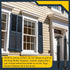 MorningRo 12 Pack Vinyl Shutter Fasteners Plastic Shutter Screws Window Shutters Exterior Spike Loks for Installing