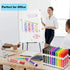 50 Count 10 WOSWEL Dry Erase Markers Bulk, Chisel Tip Whiteboard Markers, Low Odor Thick Dry Erasable Markers, Assorted