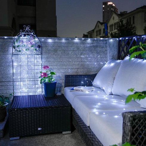 200 66 8 JMEXSUSS LED White Fairy Lights Plug in, ft Christmas Light Outdoor Waterproof with Modes, Twinkle Lights