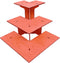 3-Tier Corner Retail Table Display Stand with Shelves | 3 Step Corner