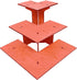 3-Tier Corner Retail Table Display Stand with Shelves | 3 Step Corner